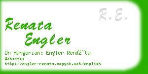 renata engler business card
